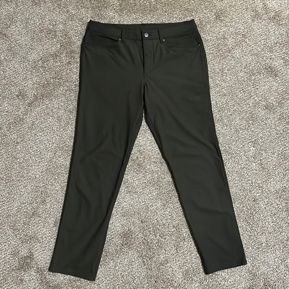 Lululemon ABC Slim-Fit Pant 32x30 Warpstreme Dark Olive - Picture 1 of 5